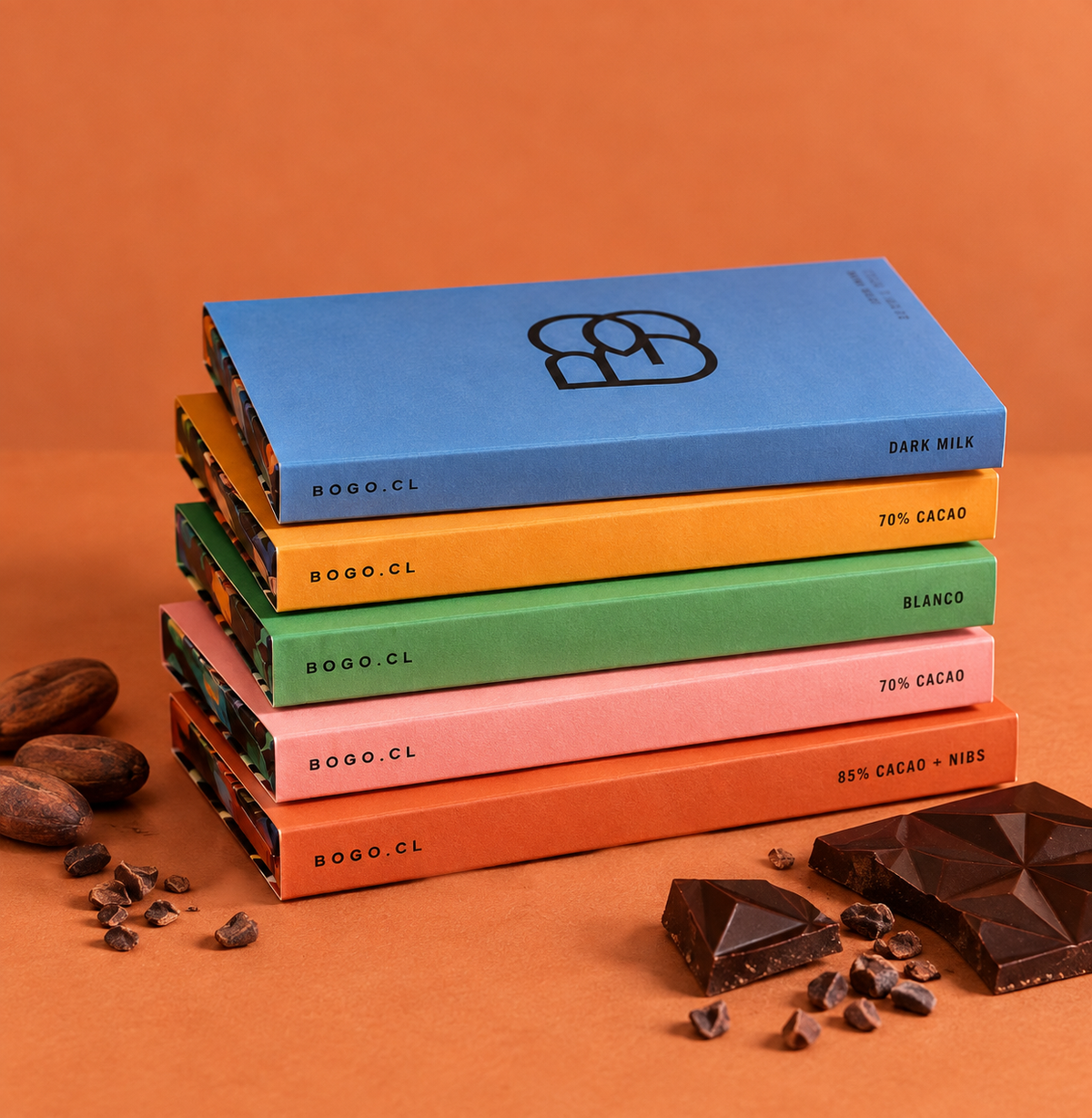 Pack 5 Barras de Chocolate de Orígen
